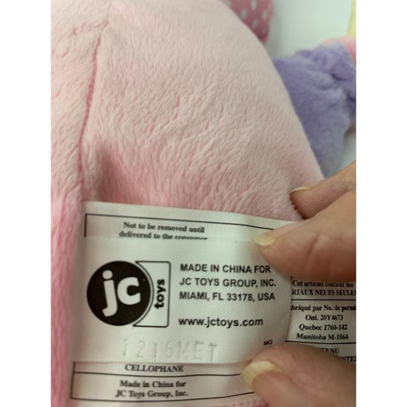 JC Toys Lil Hugs Baby Doll Rattle Soft Body Vinyl Face My First Baby Doll Lovey - Picture 7 of 8